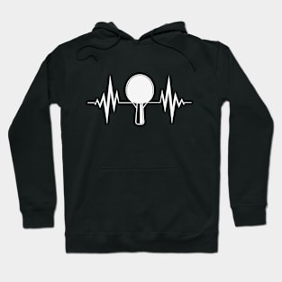 Table Tennis Heartbeat Ping Pong Hoodie